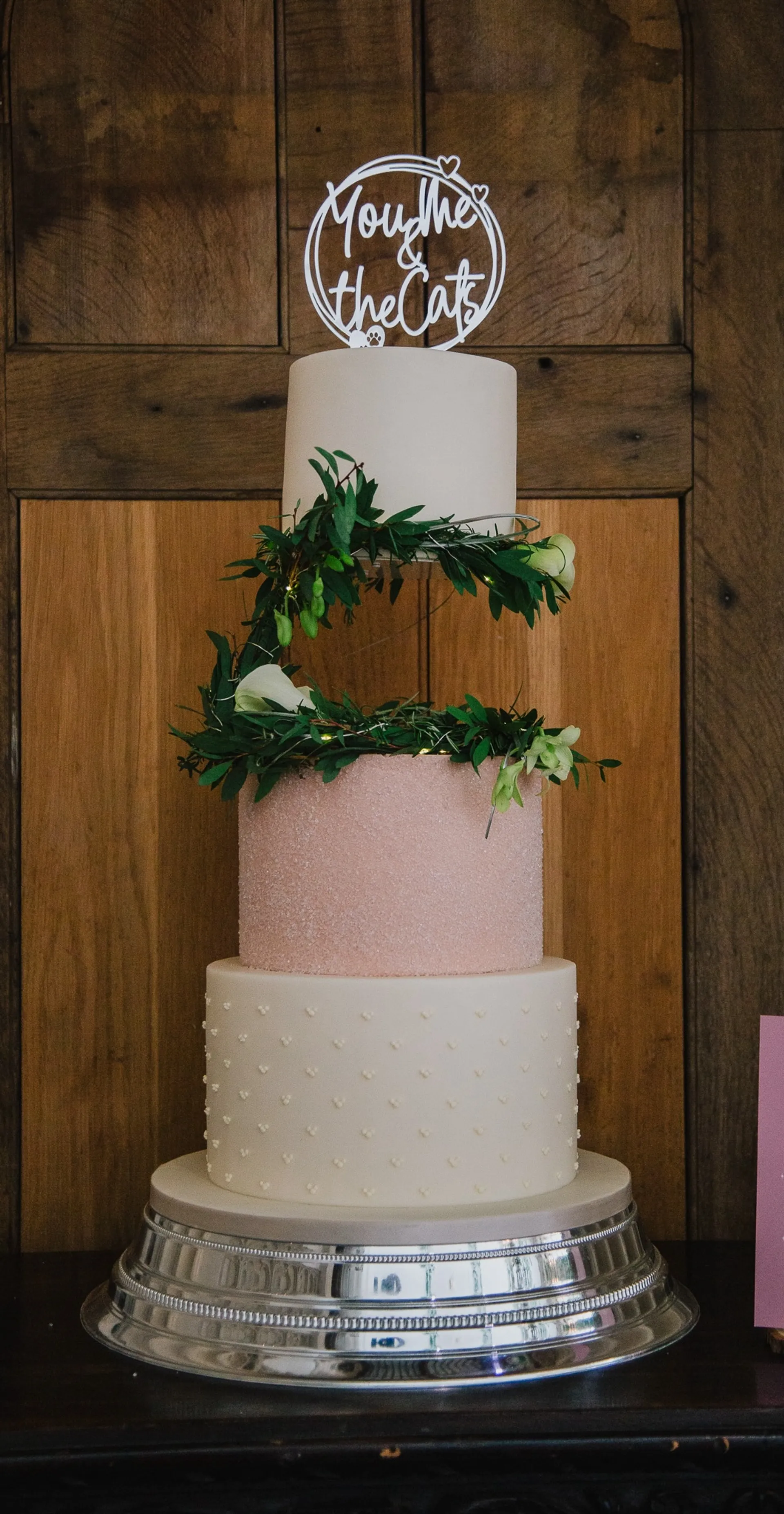 Wedding cake at Highcliffe Castle