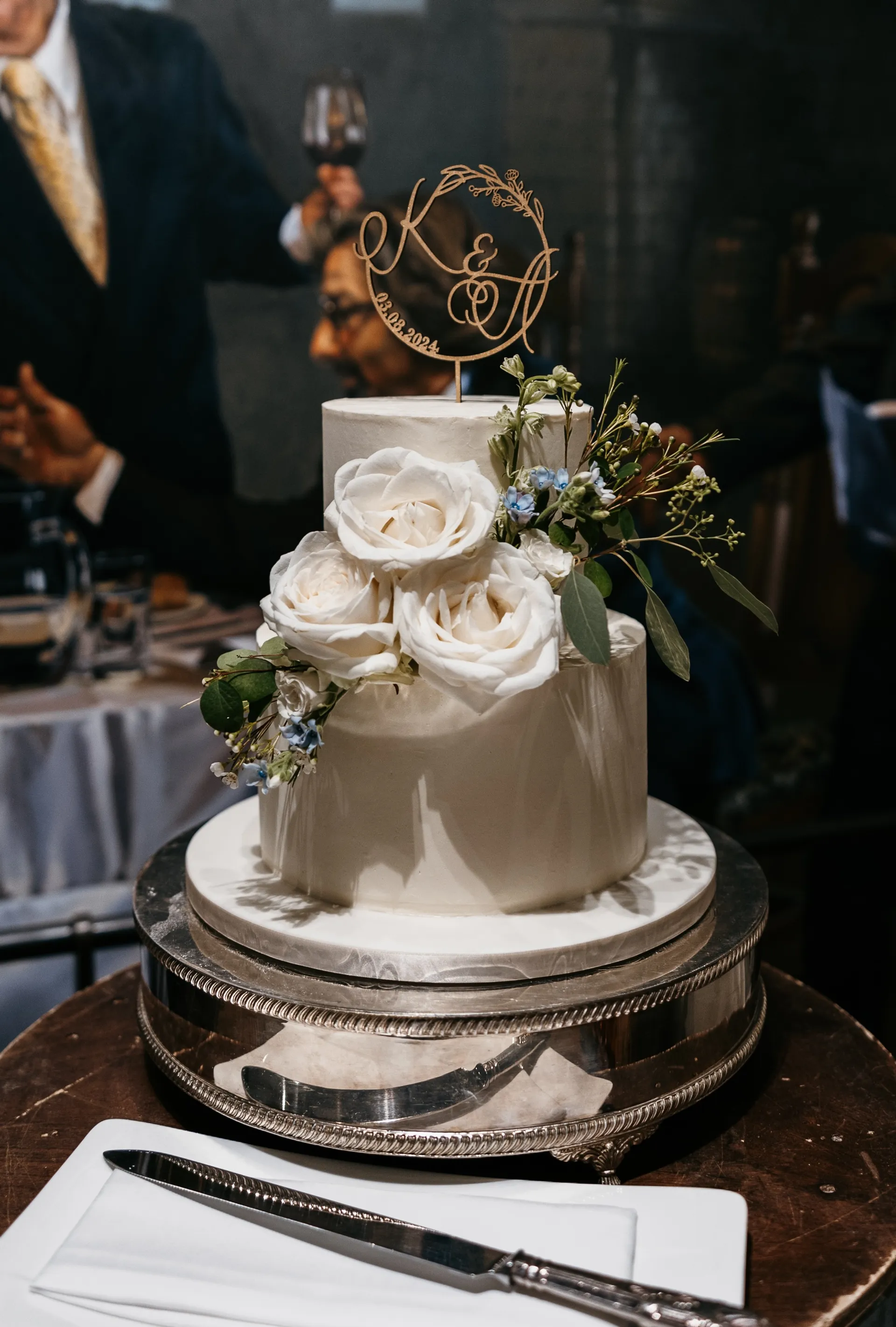 Wedding cake at The Vineyard